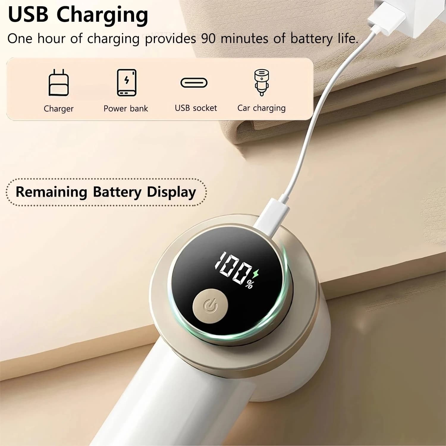 Levapelucchi Ricaricabile USB per Vestiti, Rasoio Professionale per Tessuti, Rimuovi Pelucchi