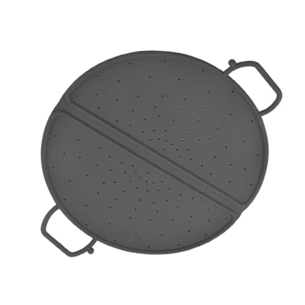 Antispruzzi Protection for Food Silicone Plate, Foldable Design with Handle Comfortable and Hook for Panels