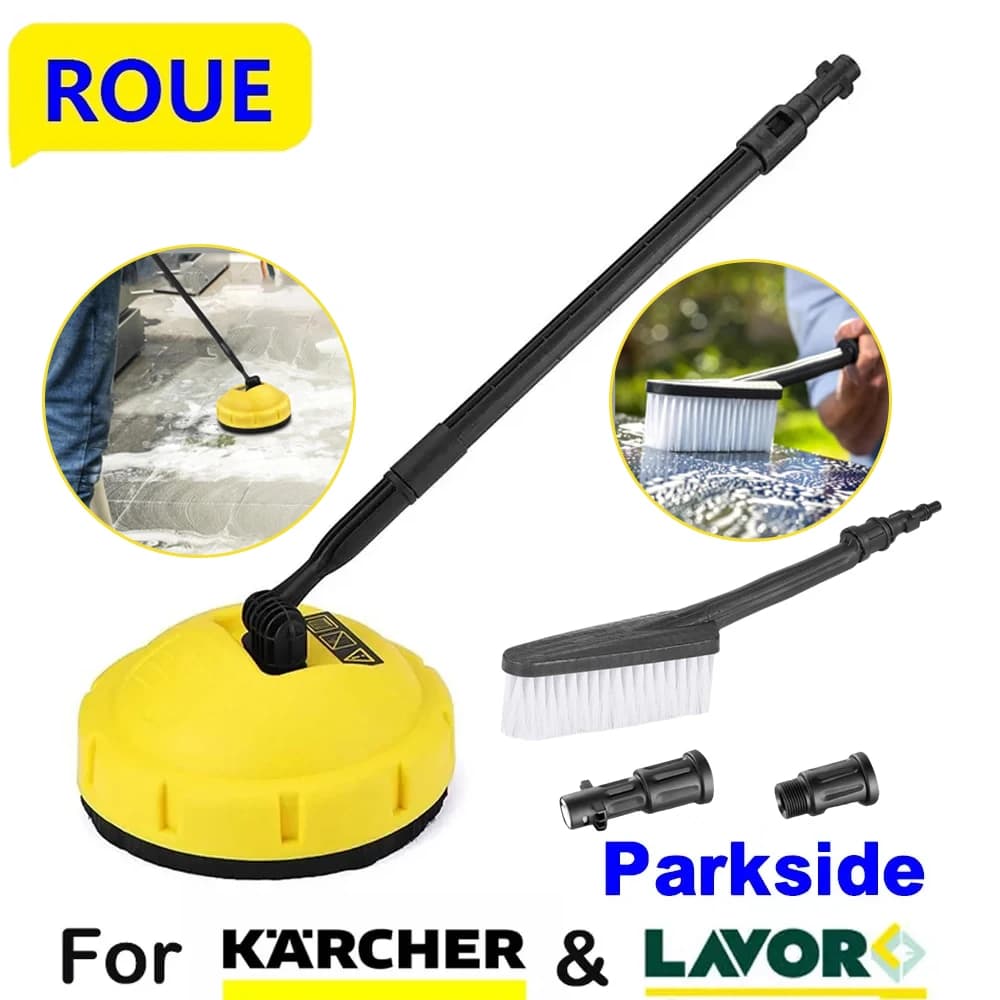 Adattatore per spazzola rotante per idropulitrice ad alta pressione per Karcher Parkside Lavor pulizia spazzola Tornado spazzola a disco Multi-superficie