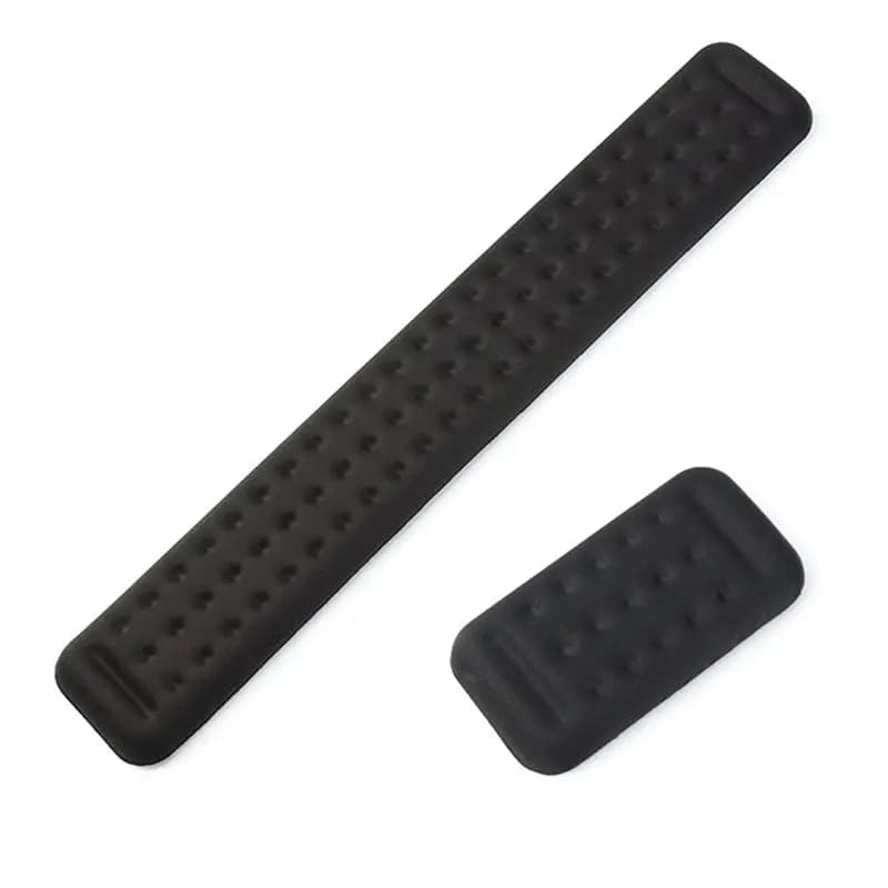 A46M-Poggiapolsi per tastiera, poggiapolsi per tastiera e mouse, set ergonomico di tappetini per tastiera e mouse in memory foam