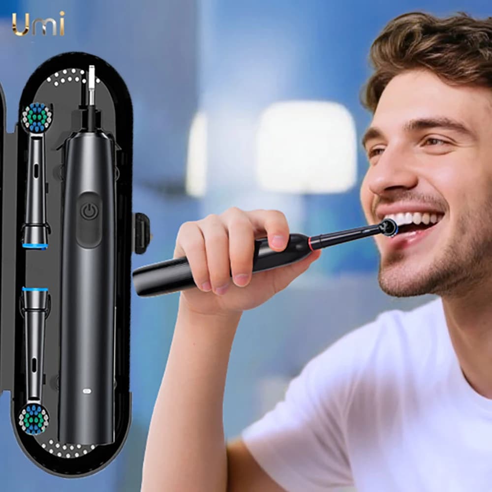 Electric toothbrush Rotating rechargeable brush for adults Rotating electric brushes with 8 soft heads box