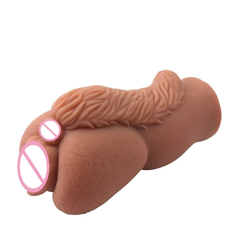 Masturbatore Maschile a Forma di Vagina, Giocattolo Sessuale Morbido, Coppa per Esercizi di Resistenza per Uomini, Prodotti Sessuali con Effetto Vacuum
