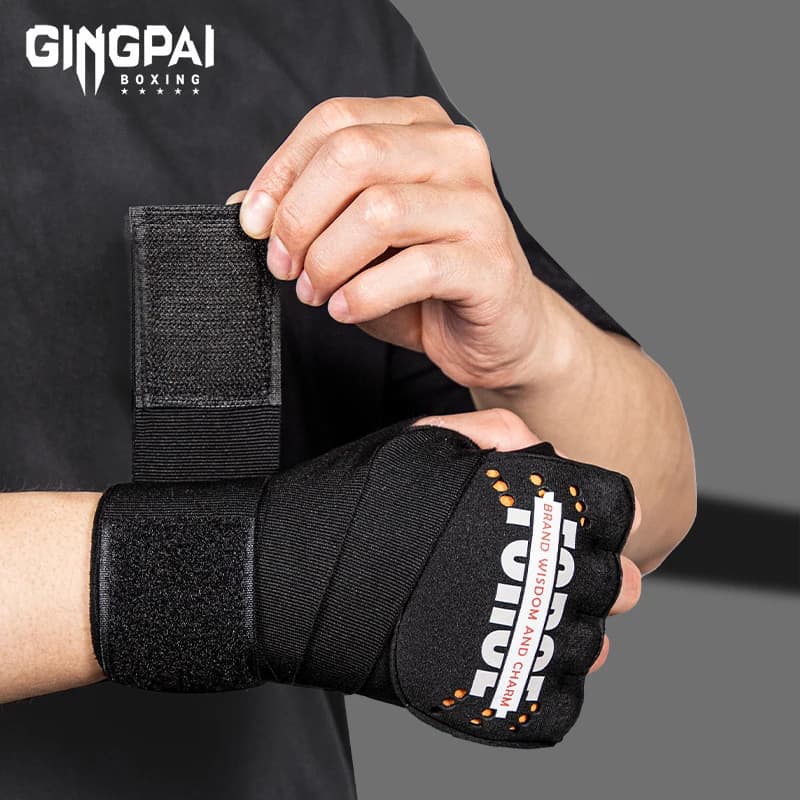 Le ostriche delle mani da boxe aggiungono un materiale fluido non newtoniano Bende da boxe Guanti interni con paramani da allenamento da combattimento Elasti