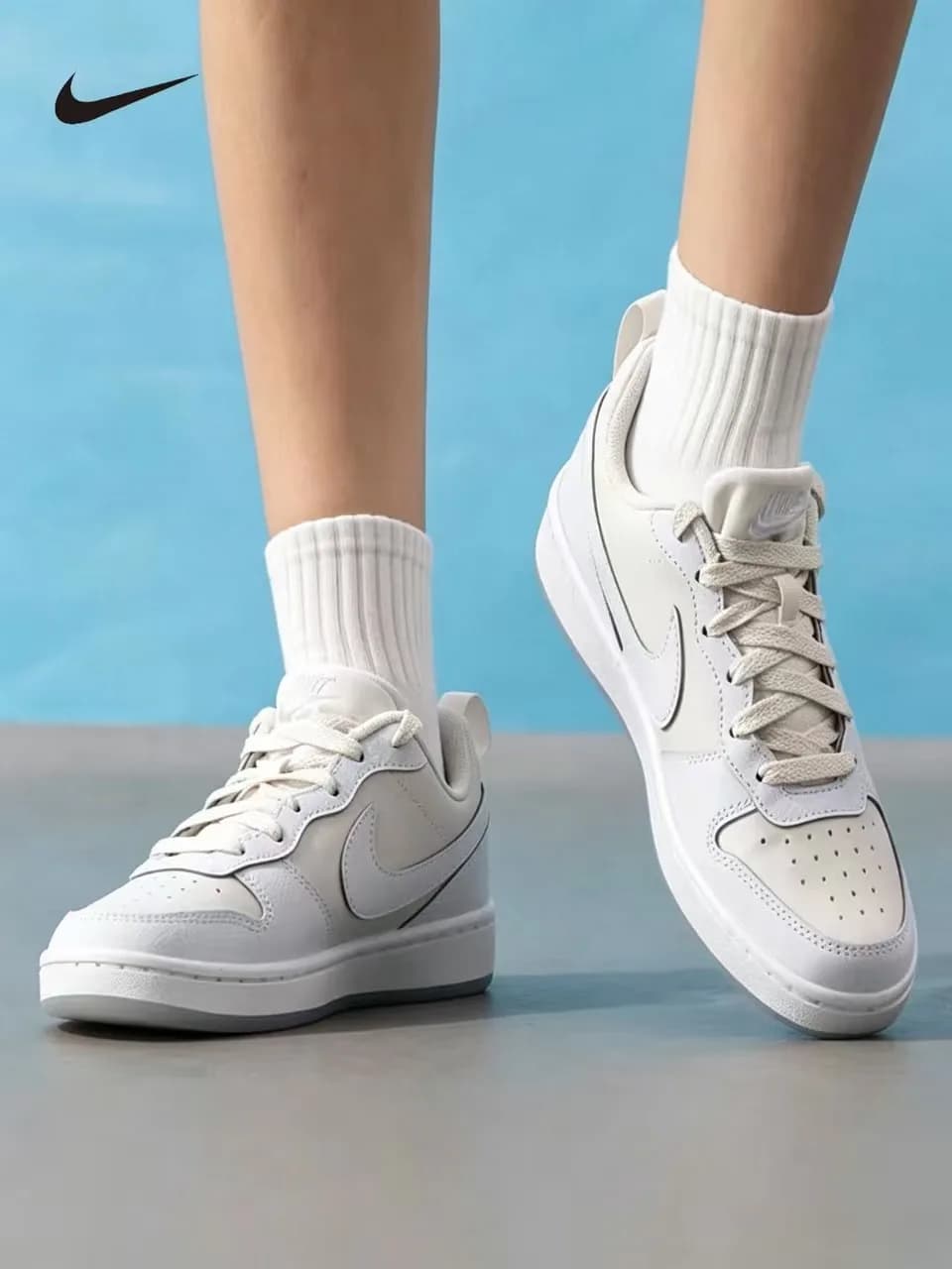 Nike Court Borough Recraft SE GS Sneakers Big Kids Classic Leather Low Top Casual Skate Shoes Boys Girls IH4519-001