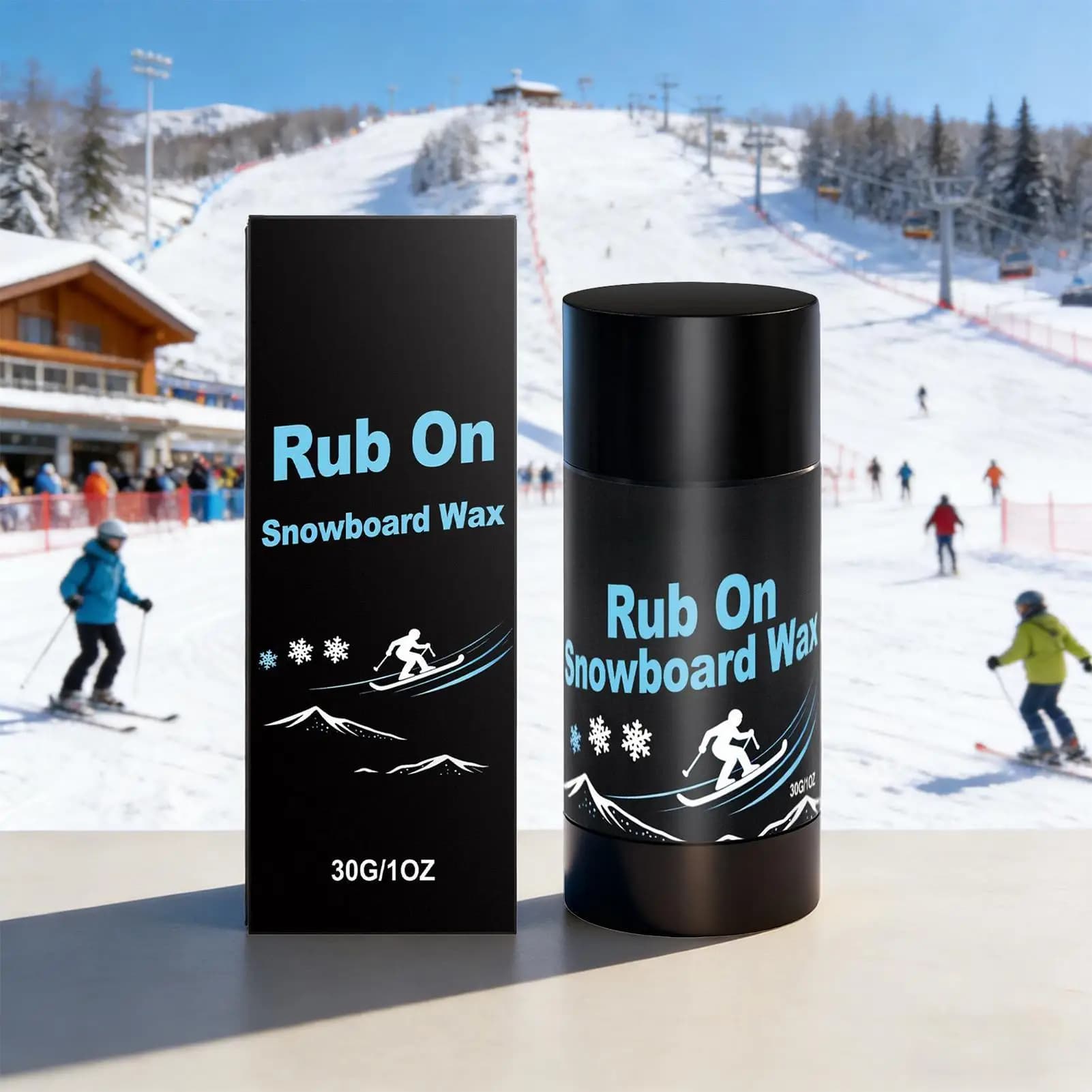 30g Ski and Snowboard wax, Portable and Easy to Use, Indoor and Outdoor Winter Sports Rider, Cross-country skiing