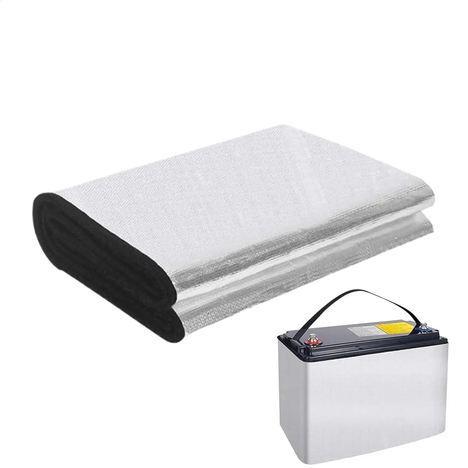 Copertura isolante per batteria per auto Scudo flessibile ignifugo per rimorchio RV Barca Marine Meteo freddo Inverno ATV Moto Tosaerba