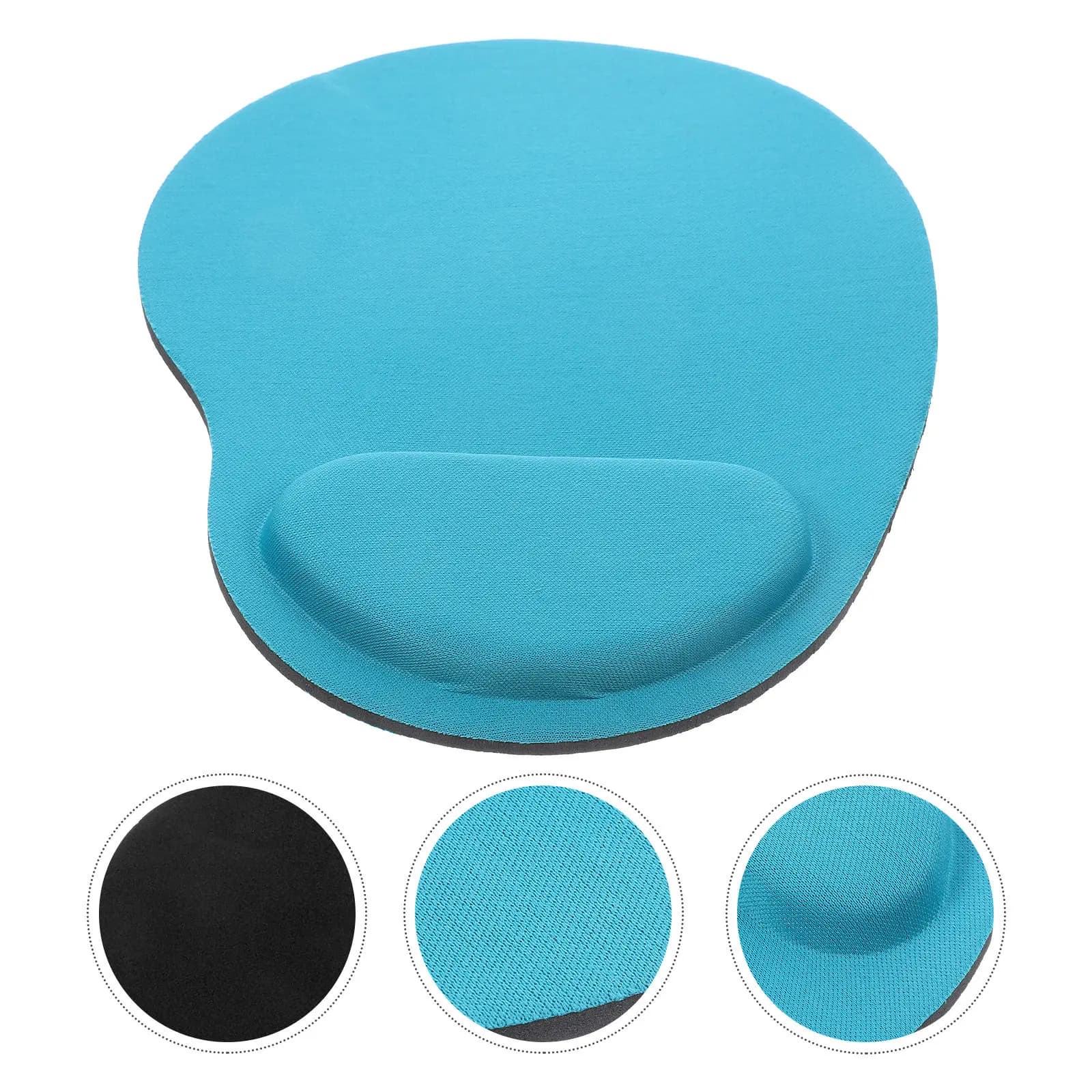 Tappetino per Mouse con Poggiapolsi in Memory Foam Spesso, Base Antiscivolo per Gaming, Ufficio, Casa, Studenti, Comodo ed Ergonomico per Computer e Laptop