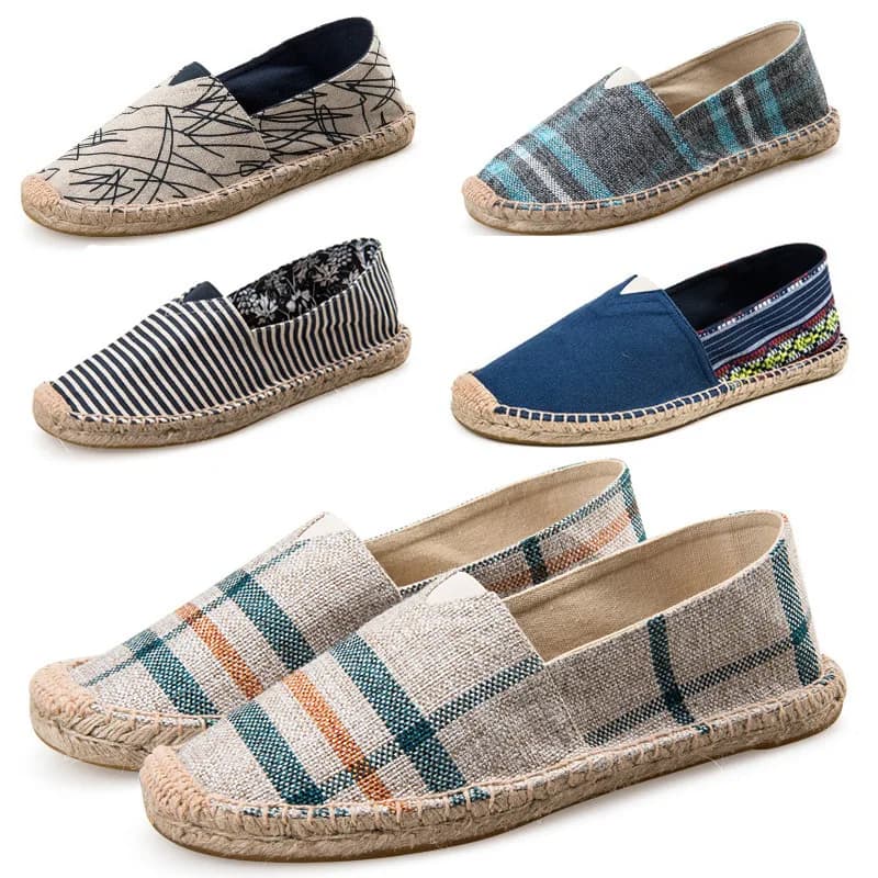 2022 autunno lino uomo scarpe di tela mocassini estate scarpe casual da uomo traspiranti slip-on vecchie scarpe di stoffa di Pechino appartamenti maschili