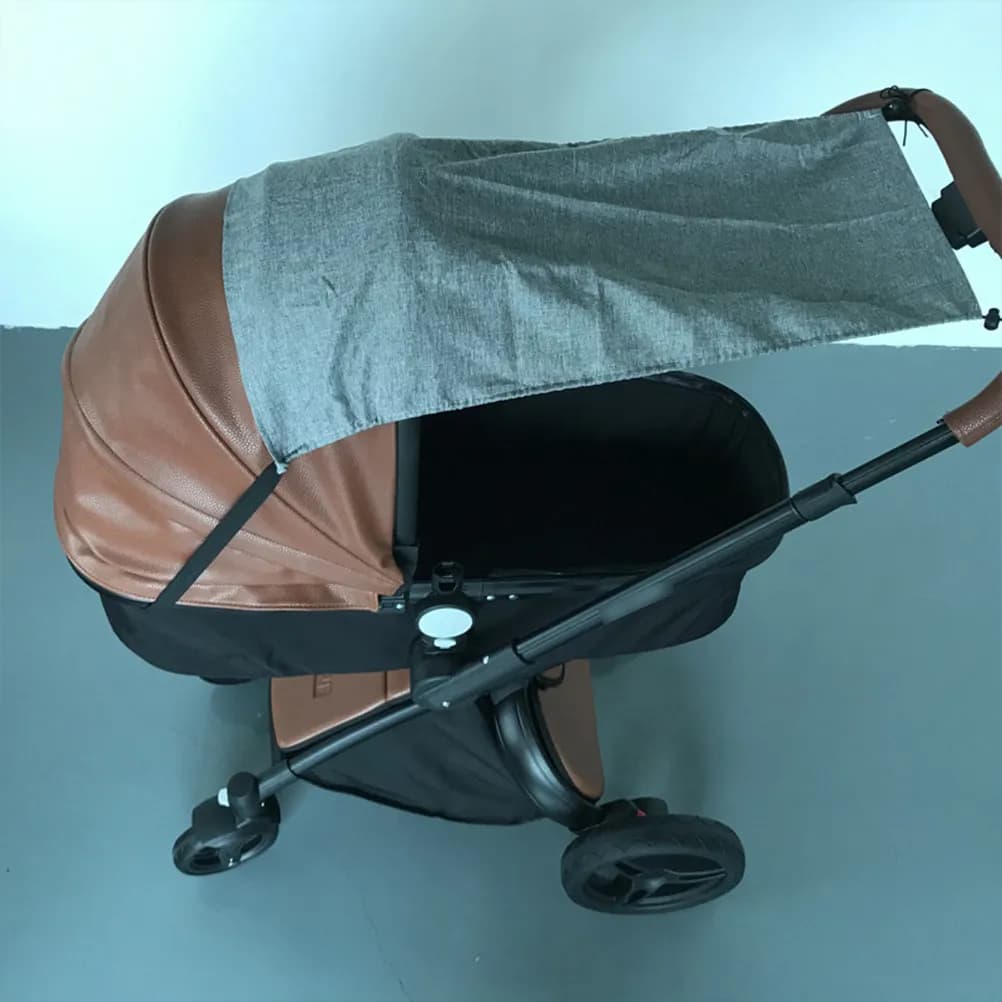Copertura per passeggino 1 pezzo, multiuso, parasole, antivento, antipolvere, protezione per passeggino, leggera, nera