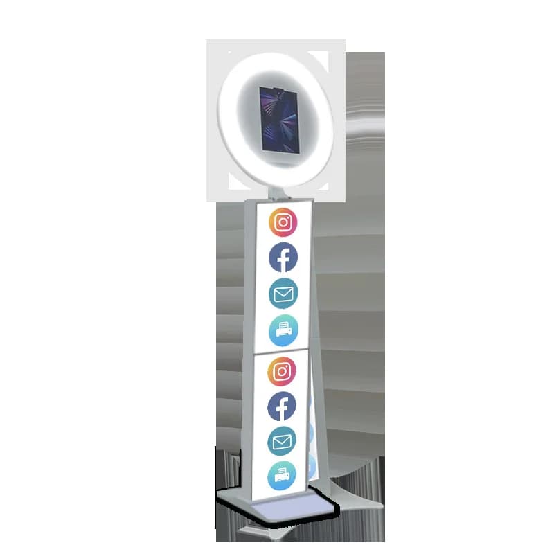 RGB Dimmable LED Ring Light Photo Booth Ipadbooth Portable Wedding Party Handheld Photo Booth