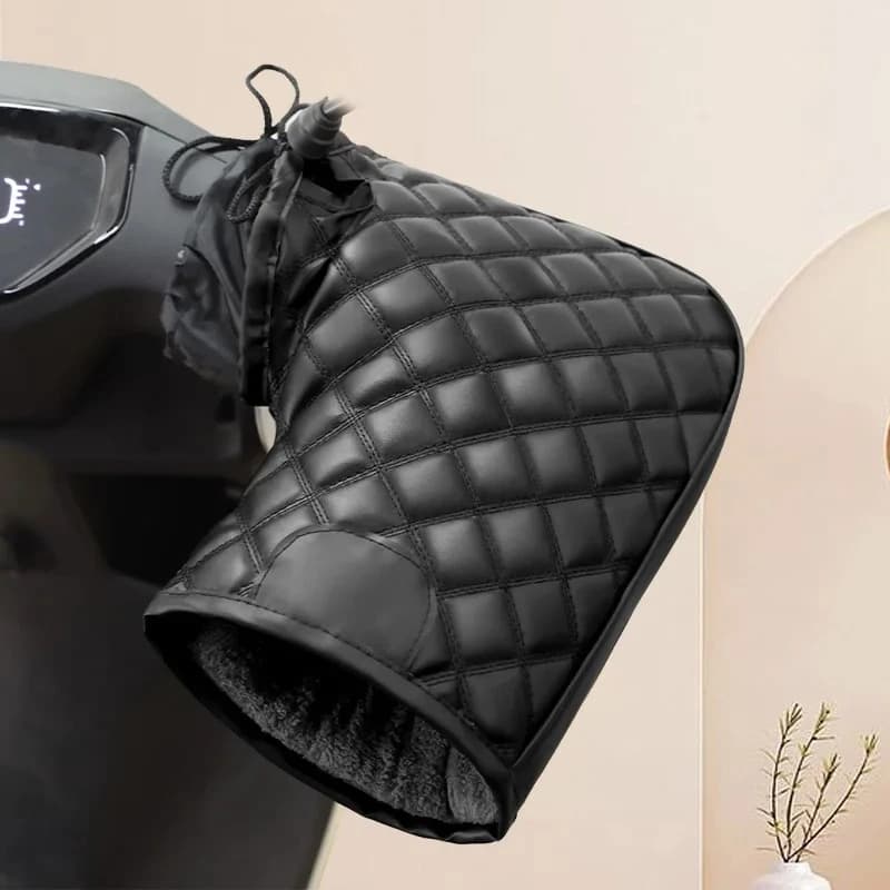 Copri maniglia per moto in cotone spesso 1 paio di guanti per scooter elettrici caldi invernali impermeabili antivento per i pendolari
