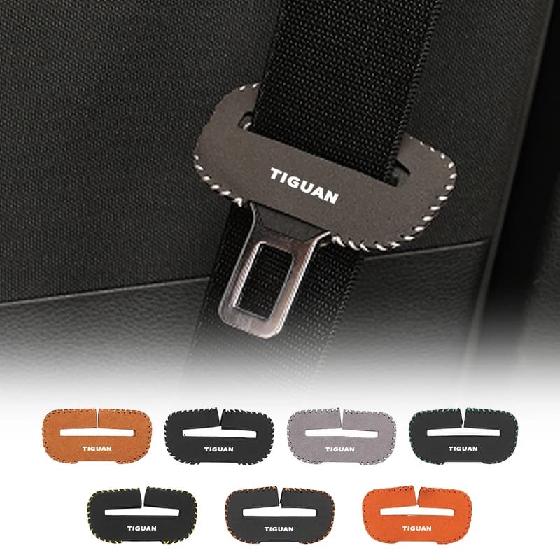 Universal Car Seat Belt Buckle Cover Protector Safety Belt Anti-scratch Cover For VW Tiguan Jetta Polo Golf Scirocco Touareg