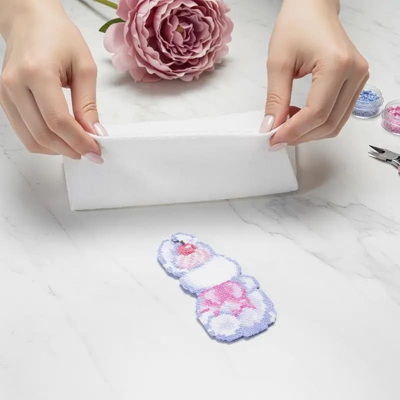 14x18.5 cm heat-resistant fabric mat for beads to iron, reusable, non-stick, Perler beads, home accessories