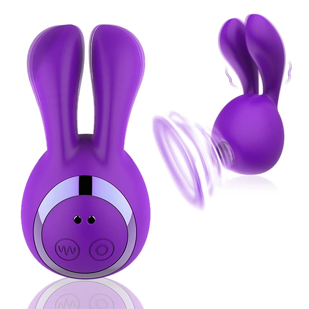 Vibratore per succhiare capezzoli Simpatico coniglio Giocattoli sessuali per donna 8 modalità Stimolatore clitorideo Punto G Leccare Massaggiatore Masturbatore femminile
