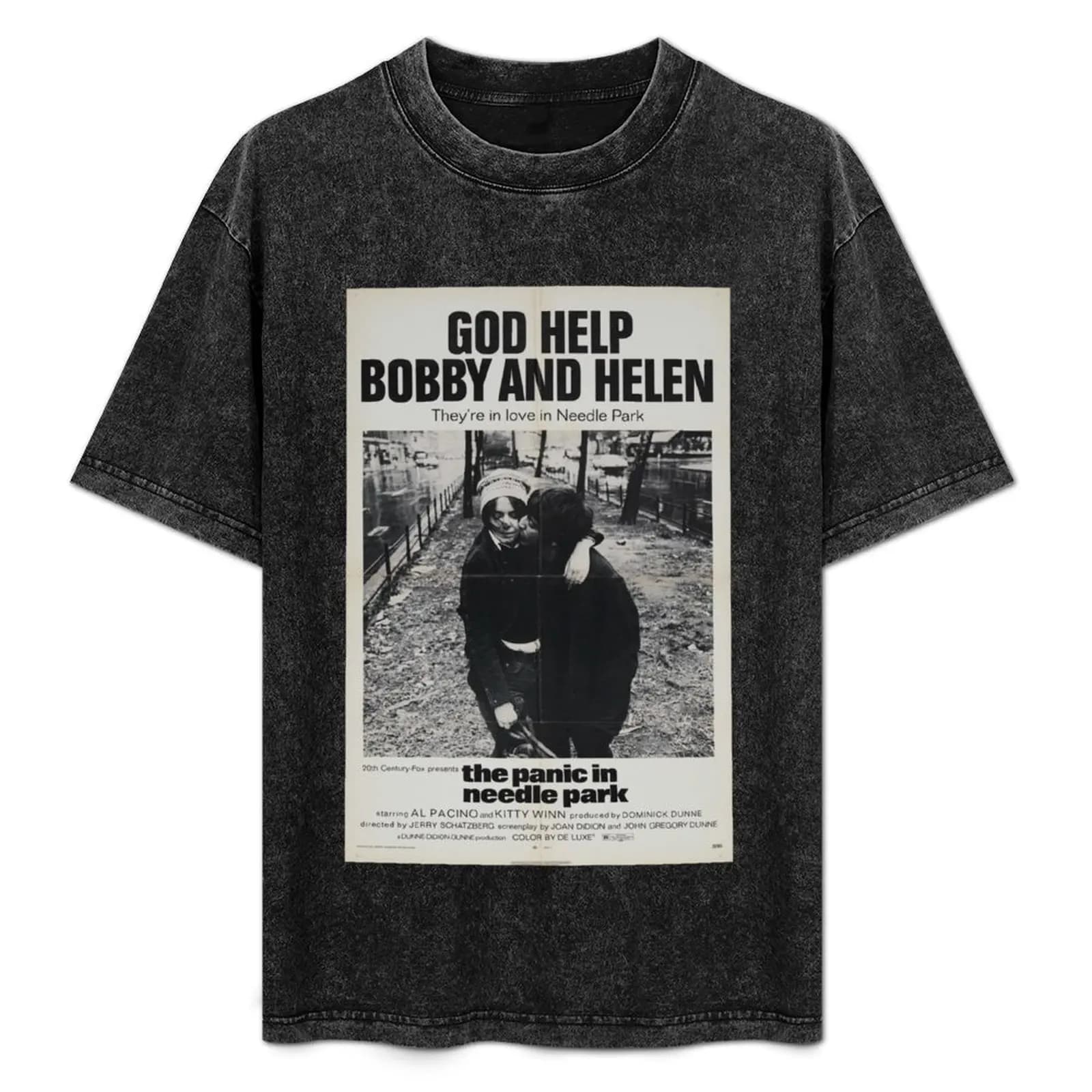 T-shirt Panic in Needle Park di Jerry Schatzberg, maglietta leggera da lavoro