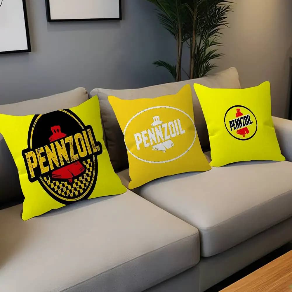 Doormat PENNZOIL LOGO Maple Design Cushion Cover Happy Autumn Harvest decor Holiday Decorati Pillow Cover