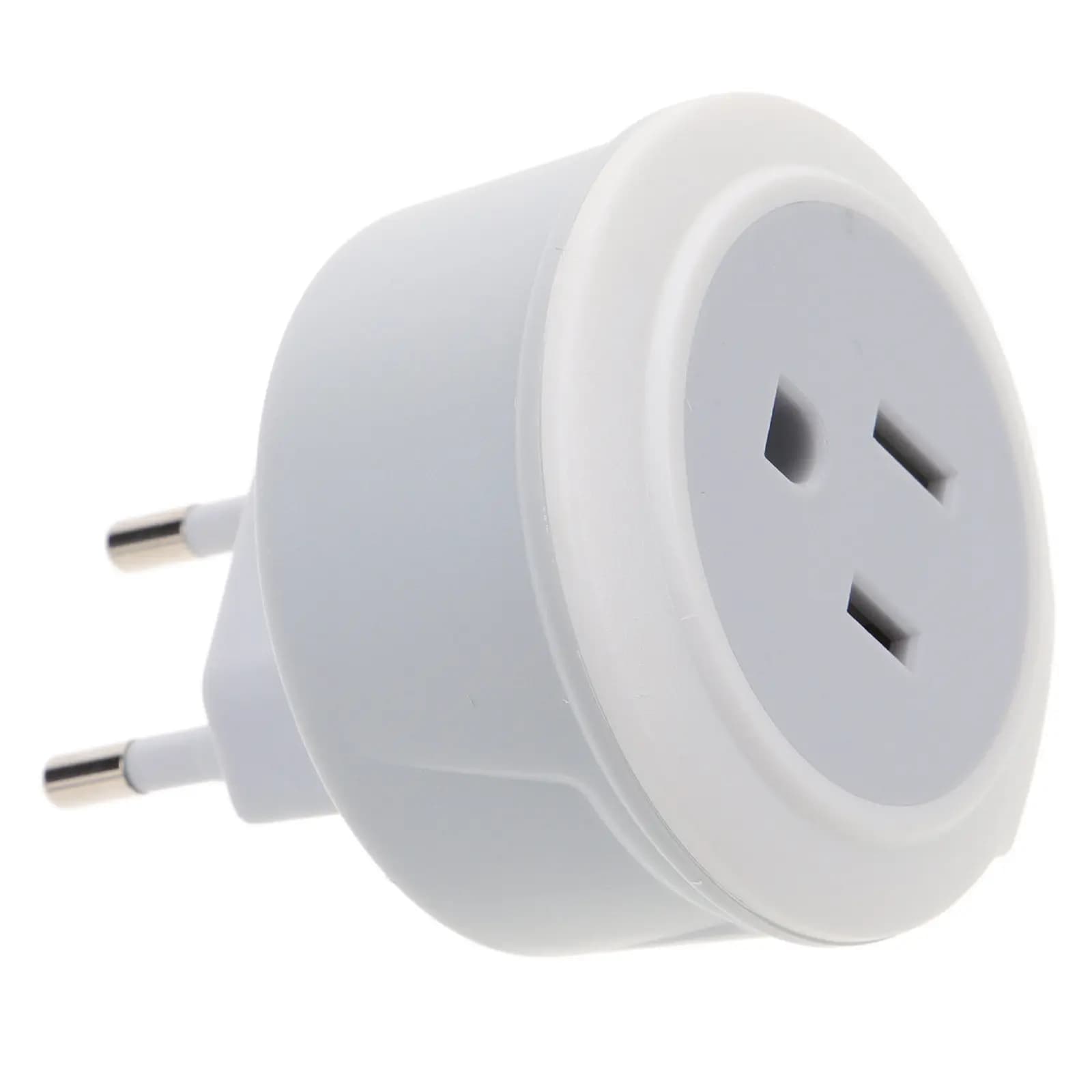 Us to Eu Plug Adapter White Dual Head Plug Converter Socket Travel Power Adapter Eu to Us Converter