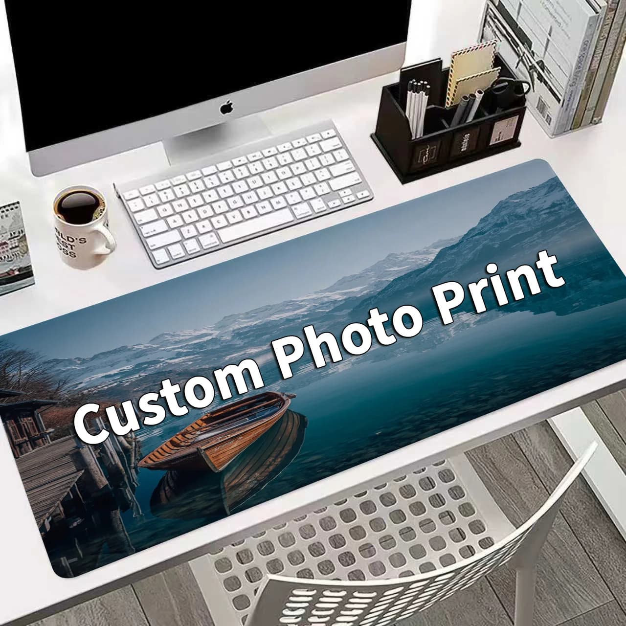 Personalized Custom Name Mouse Pad Unique Pattern Print Non Slip Base Home Study Gaming Mouse Mat