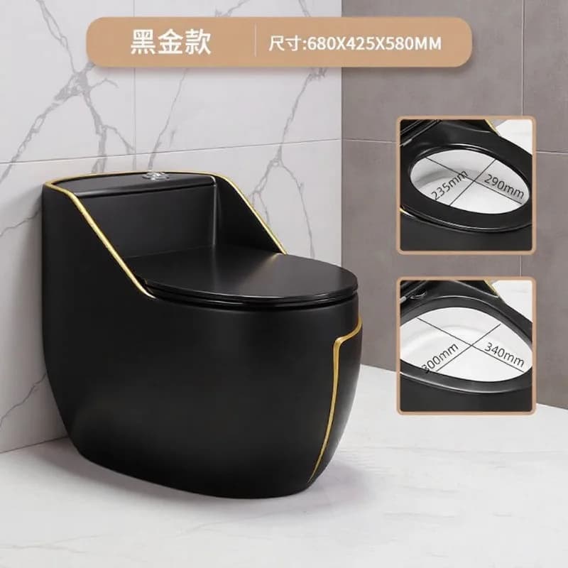 Colorful egg-shaped toilet for home use, new toilet for homestays and hotel rooms, Central and Southeast Asia cross-border WC