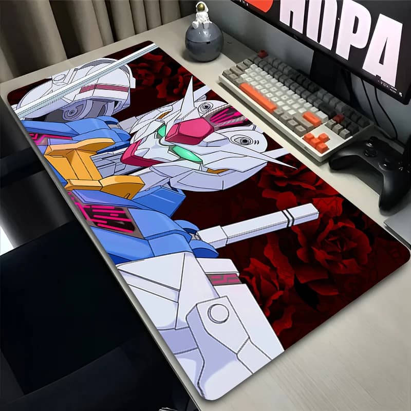 Hot Mouse Pad Large Gaming Non-slip Extended Keyboard Desk Mat Game Mechanical Warrior G-gundam A-aerial anime E-sports MousePad