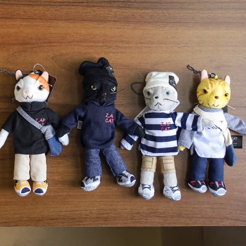 2026 Nuovo Cartone Animato Fresco Gatto Tirando Gatto Peluche Ciondolo Bambola Simpatico Gattino Borsa Ciondolo Bambola Borsa Femminile Ciondolo Regalo Per Bambini