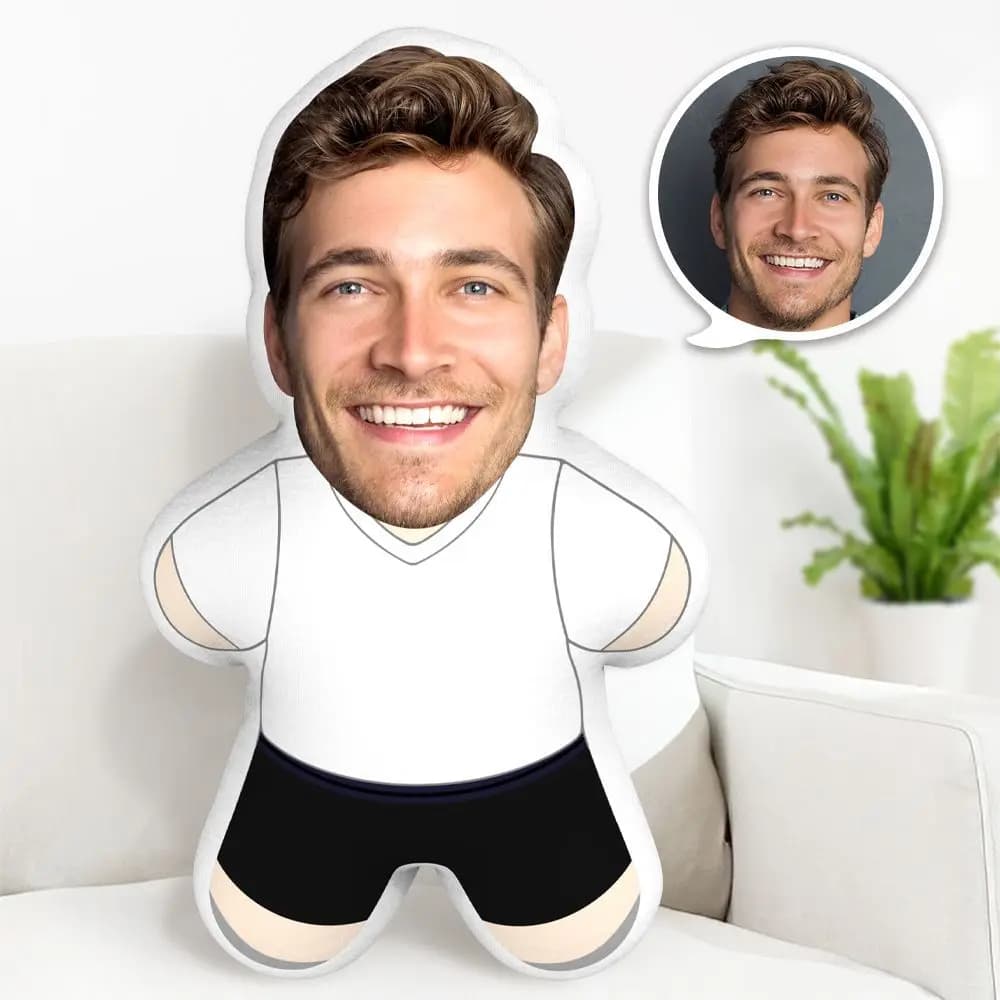 Cuscino per dormire a forma di corpo con foto personalizzata Cuscino per divano personalizzato Ritratto 3D personalizzato Elementi essenziali per il viaggio Miglior regalo di compleanno per coppie