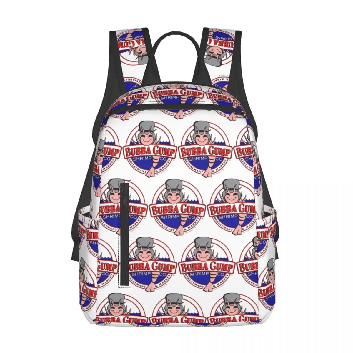 Bubba Gump Forest Shrimp Seafood Backpack Daypack Borsa a tracolla di grande capacità per bambini, borsa da scuola, borse a tracolla per uomo e donna