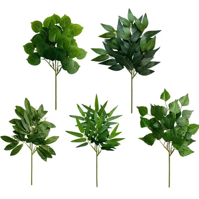 Simulated Apple leaf table floral composition decoration plant artificial green leaves eucalyptus fake plants