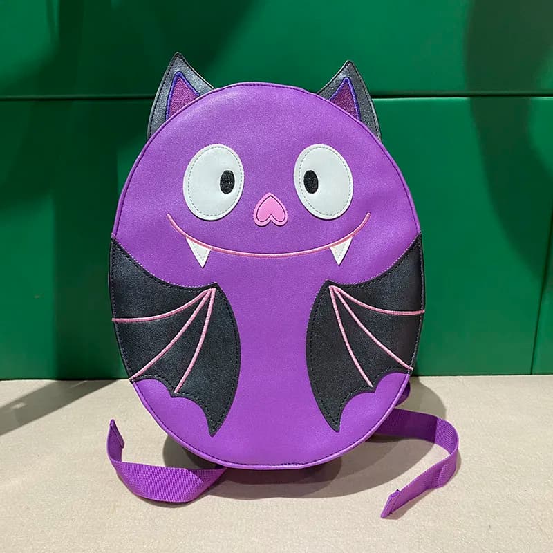 In Stock Hotel Transylvania Cartoon Bat Pattern Backpack Cute And Funny Backpack Suitable For Elementary School Students