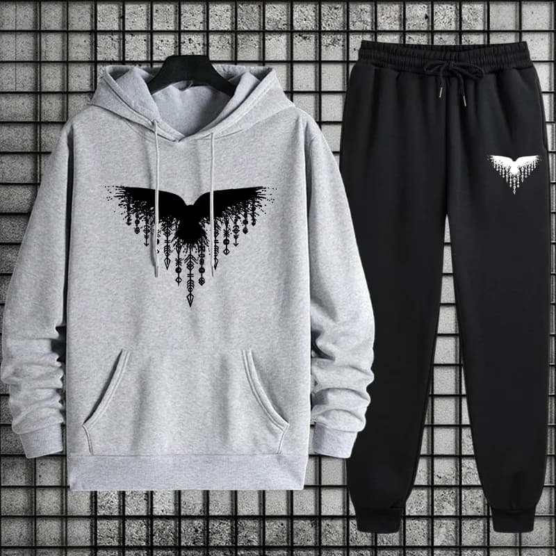 2025 Hot Sale Men's Tracksuit Sweatshirt and Jogger Pants Urban Casual Fashion Sportswear Fall/winter Outfit