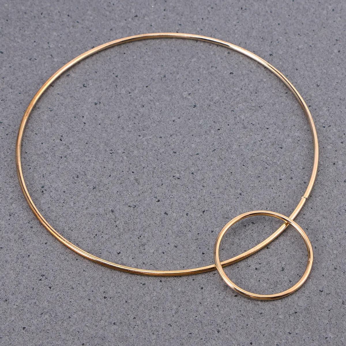 5Pcs Gold Metal Rings in Different Sizes for DIY Dream Catcher Macrame Craft Home Decor Spirit Shields Material