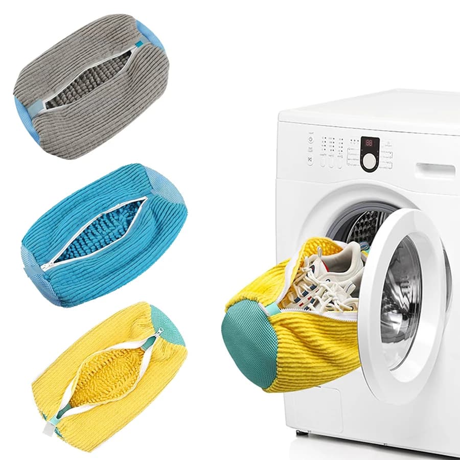 Bag for laundry of shoes for washing machine, bag for linen of shoes Bag for washing of sneakers for 360 ° Cleaning