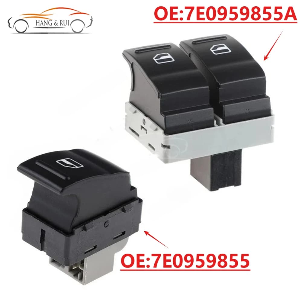 7E0959855 per VW TRANSPORTER T5 2005-2009 T6 2009-2014 Interruttore Alzacristalli Elettrico Pulsante di Controllo 7E0959855A Ricambi Auto