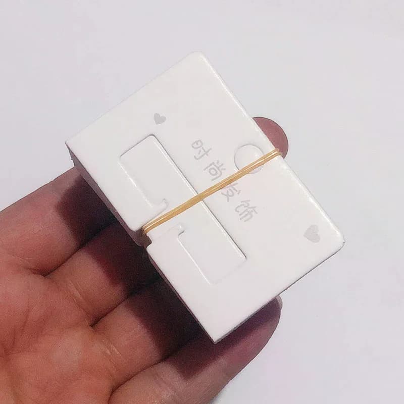 50pcs Simple Hair Clip Packaging Paper Cards Fashion Hair Accessories Display Cards Hair Clip Cardboard Hairpin Tags Holders