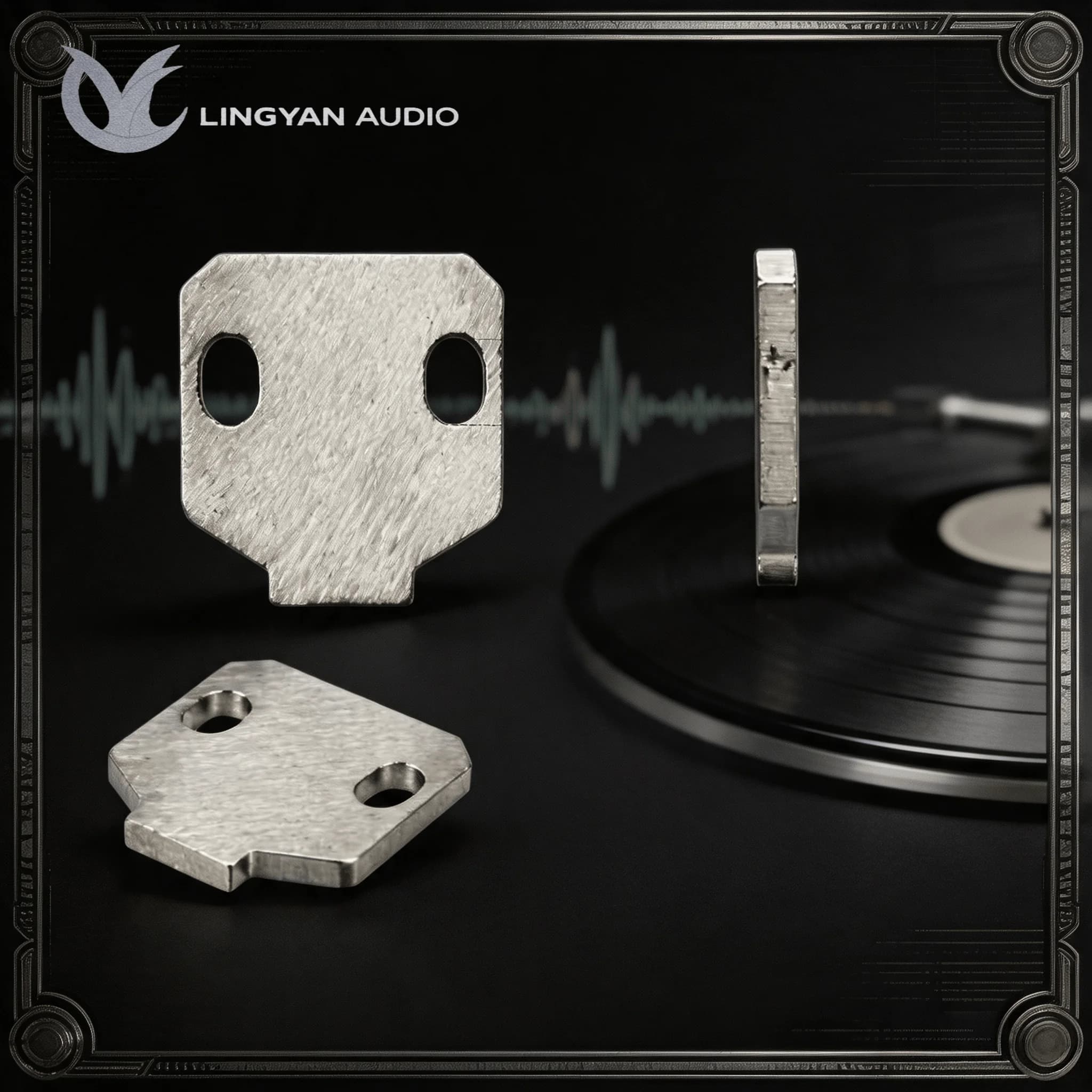 Headshell Tuning Fittings 6g Stainless Steel Weight Plate For SME Tonearm Balance Calibration Vinyl Record Player Parts
