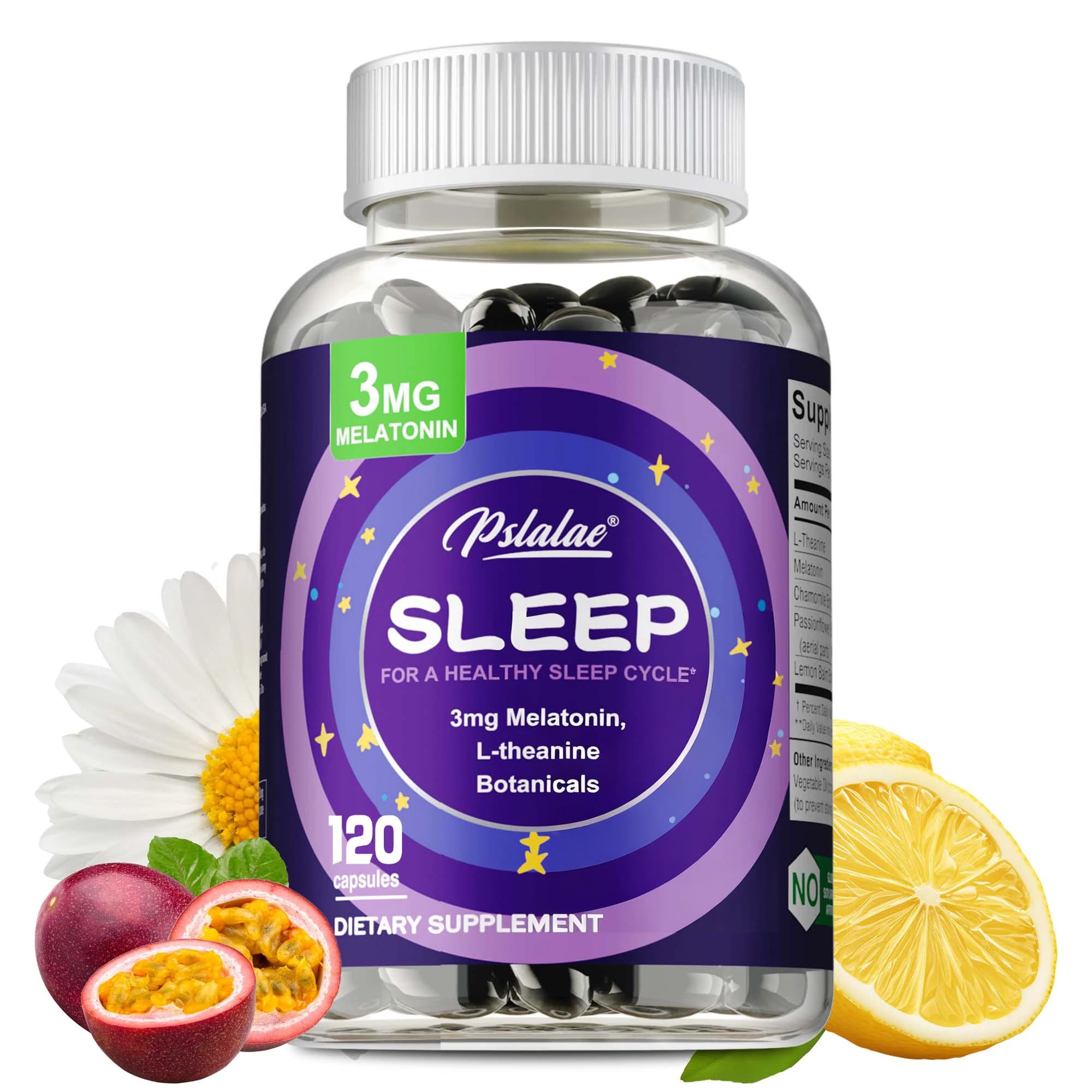 Melatonina 3mg - con L-theanina, riduce lo stress e l'ansia, regola il jet lag, promuove il sonno riposo, migliora la memoria e la concentrazione