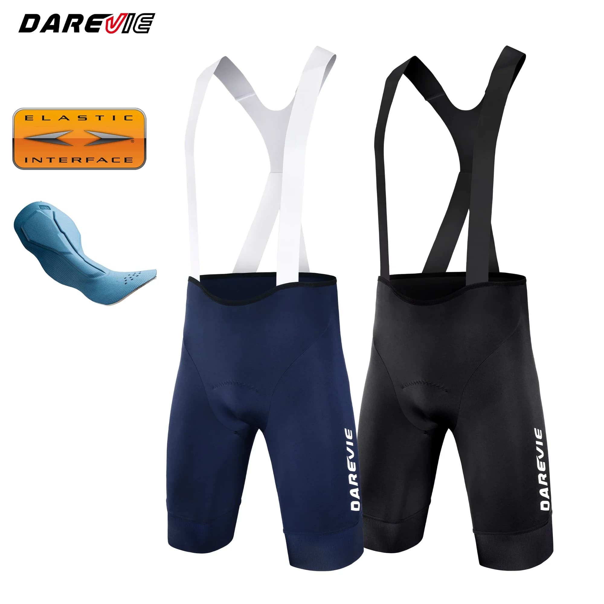 Men's Cycling Italy Elastic Interface Pad Recycle PRO Level Bib Shorts 6.5CM Leg Gripper Cycling Bib Shorts