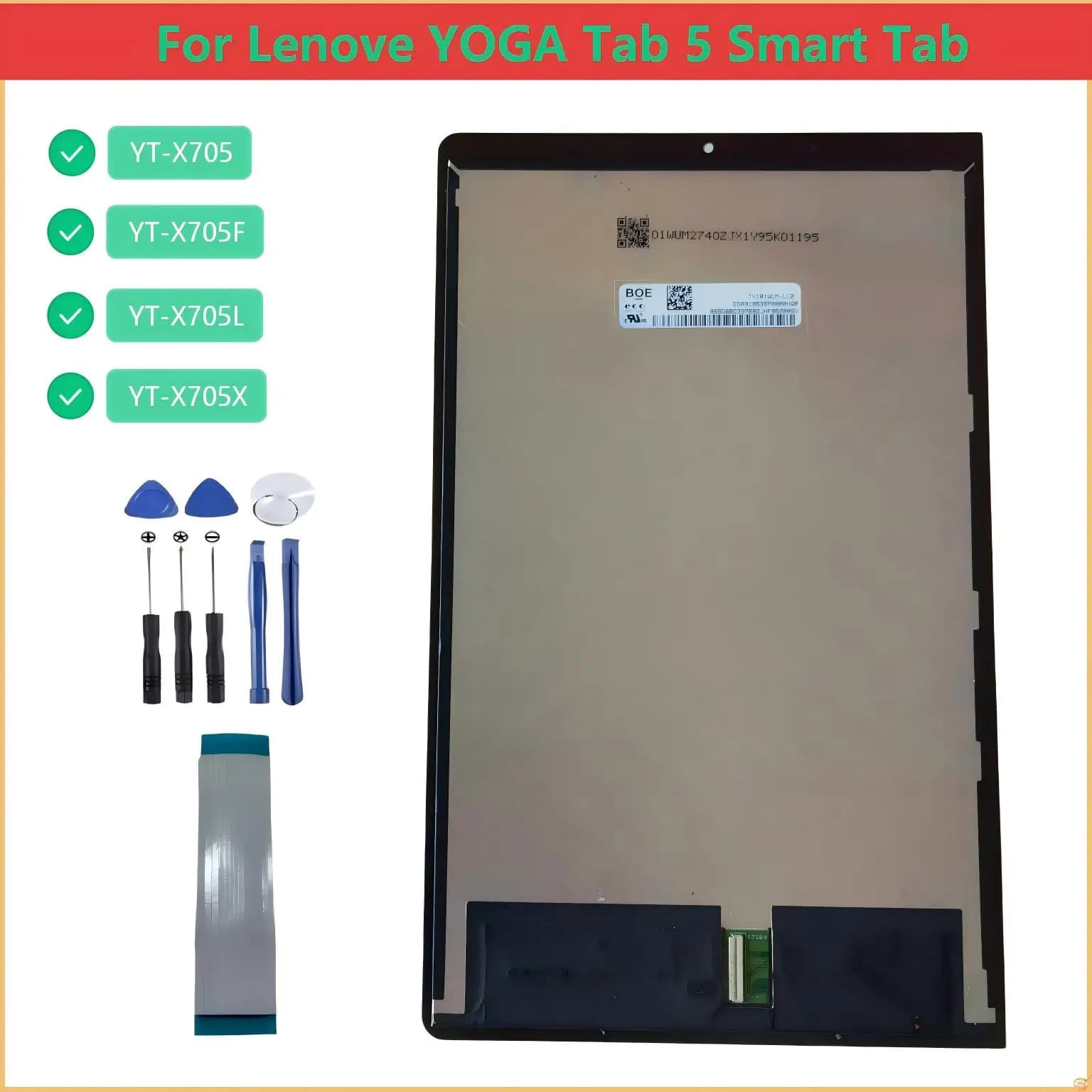 Ori LCD Display For Lenovo YOGA TAB 5 Smart Tab YT-X705 YT-X705L YT-X705X YT-X705F LCD Touch Screen Digitizer Assembly Panel