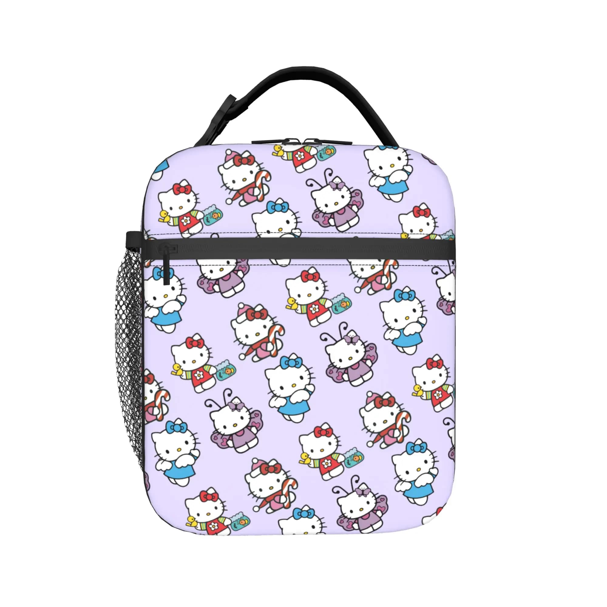 Custom Kitties Kitten Thermal Insulated Lunch Bags Women Men Cat Anime Resuable Lunch Container for School Office Outdoor Box