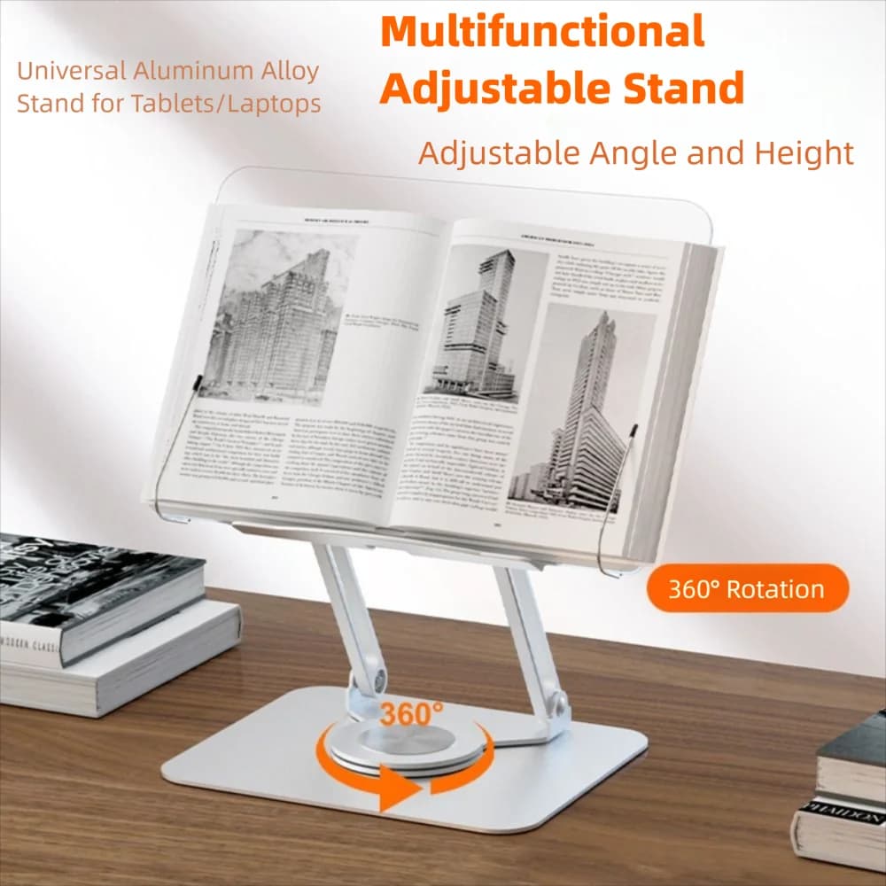 New 360 ° Rotation Laptop Holder Foldable Portable Desktop Notebook Stand Easy To Dissipate Heat Non-slip Tablet Support Office