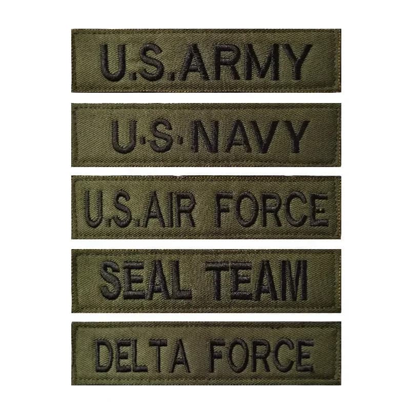 Toppe USA AIR FORCE Distintivo morale rmband Adesivi per vestiti tattici Gancio e anello per ricamo sullo zaino