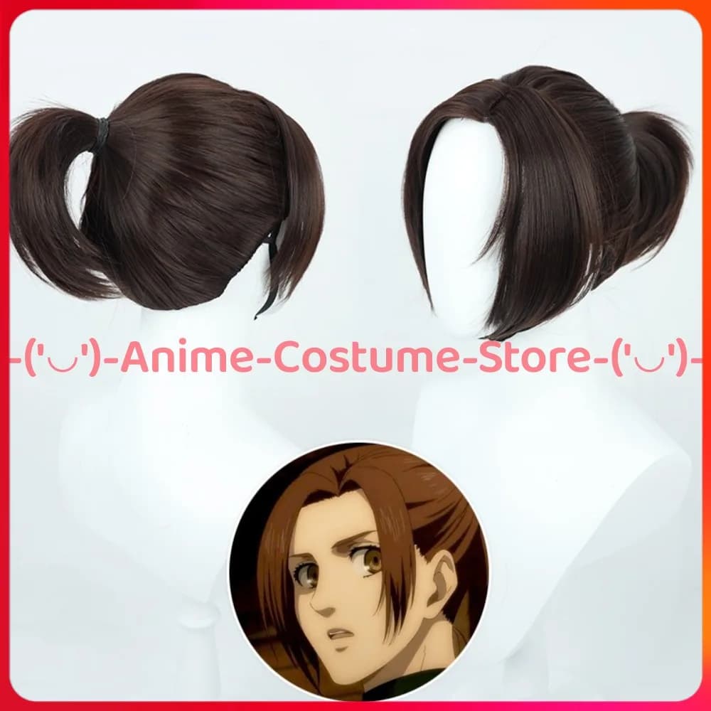 Attack on Titan Sasha Shirt Cosplay Wig Anime Character of the game Halloween Carnival Party Dresses H Synthetic Hair