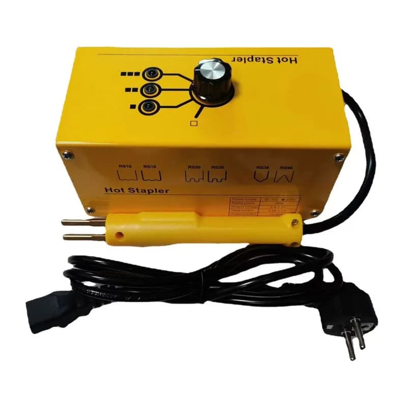 Vendita calda Prezzo di fabbrica 220V 1ph Riparazione rapida Riparazione plastica Locomotiva Paraurti Saldatura Macchina per riparazione unghie Cucitrice a caldo