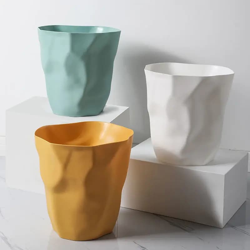 Creativo irregolare pattumiera bagno rifiuti bidone della spazzatura bidone della toilette della casa bidone della spazzatura di casa per la cucina bagno spazzatura