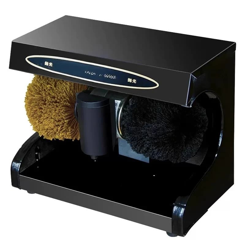Macchina automatica per lustrascarpe per uso domestico Motore interamente in rame Piccola macchina per spazzole per scarpe Lucidatura per scarpe a induzione elettrica per hotel