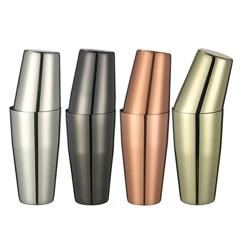 800ml Boston Cocktail Shaker Martini Bar Cocktail Shaker Set di latta per miscelazione stile Boston in acciaio inossidabile