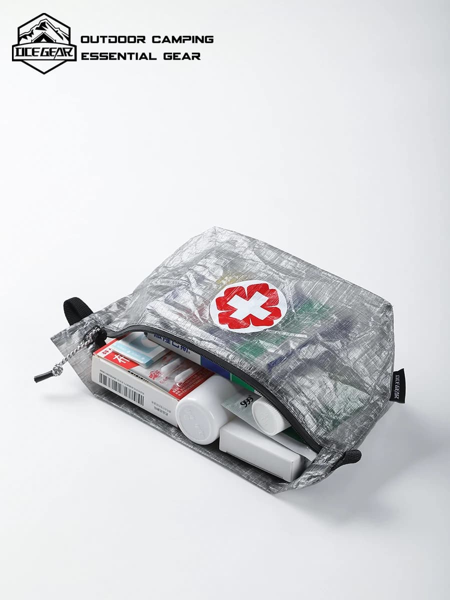 Borsa per il pronto soccorso, borsa per riporre oggetti medicali impermeabile in Dyneema ultraleggera, resistente agli strappi, per campeggio all'aperto, escursionismo, attrezzatura di emergenza
