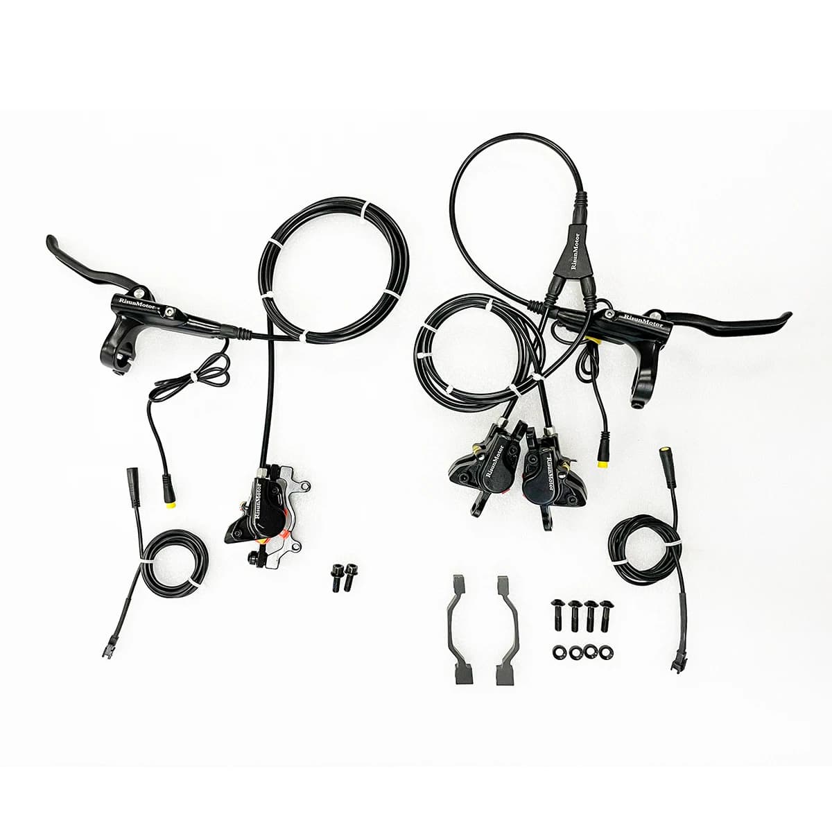 E-Bike Electric Bicycle Hydraulic Disc Brake Kits with Front Dual Brake Calipers