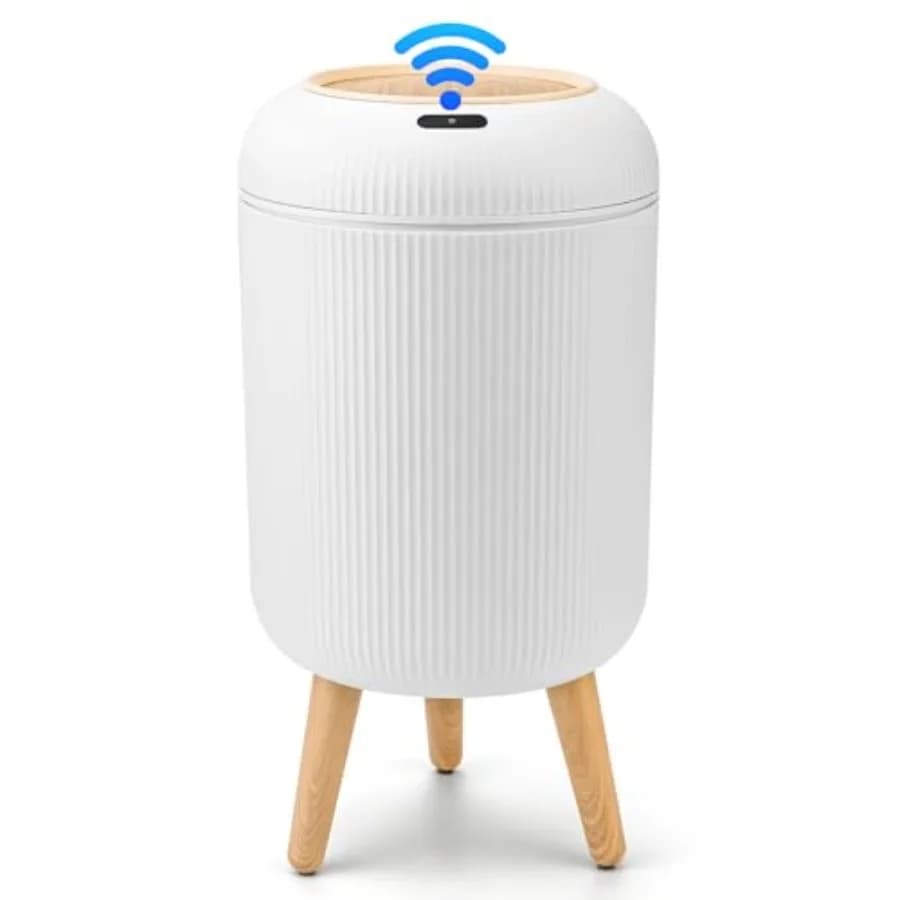 Smart Sensor Wastebasket, Convenient and Hygienic Easy to Use, Technology Sensor Waterproof Wastebasket Plastic Trash can for K