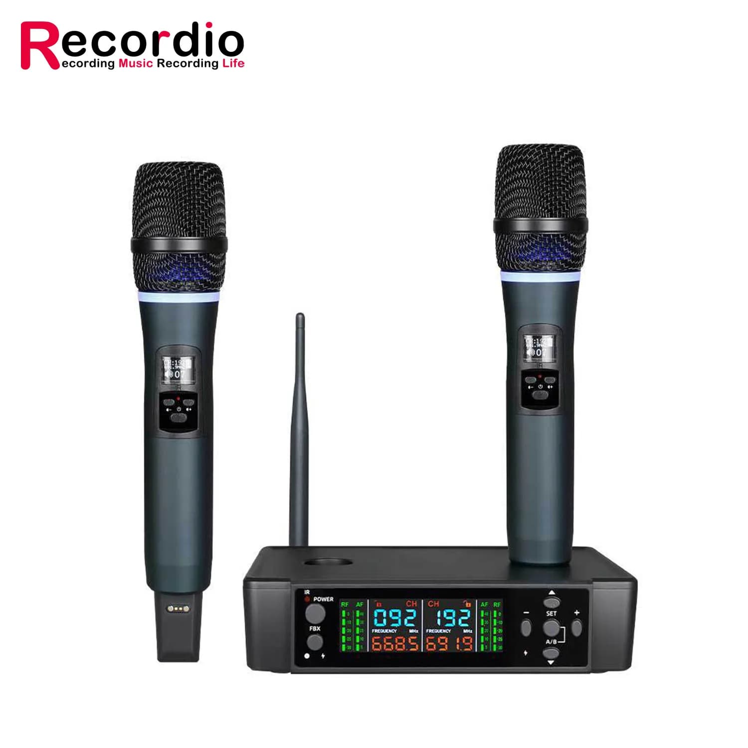 GAW-P128 Microphonhome wireless professionale con frequenza a infrarossi, ricarica per karaoke, macchina all-in-one, performance sul palco
